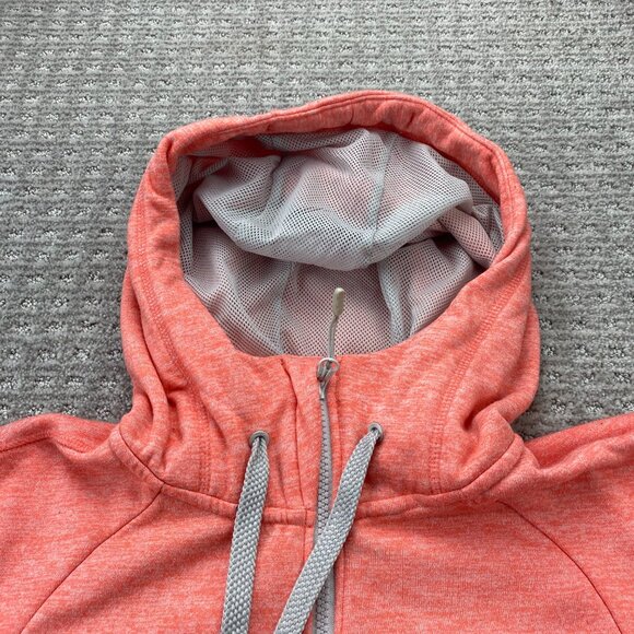 O'Neill Scuba Hoodie Sweater Women Extra Large XL Orange Full Zip Activewear - Picture 5 of 12